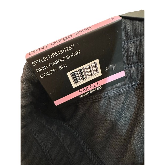 DKNY Women's Cargo Shorts S Black Elastic Pockets Lounge Casual Sporty Athletic - Picture 6 of 8